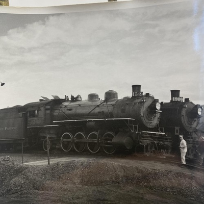 #ad Vintage Northern Pacific 1549 Steam Locomotive Photo 4x5 Bamp;W Gelatin Original $28.88