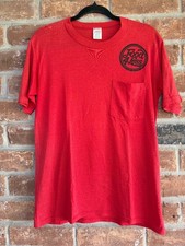 Vintage 80s Food 4 Less Red Pocket T Shirt USA Made Size M