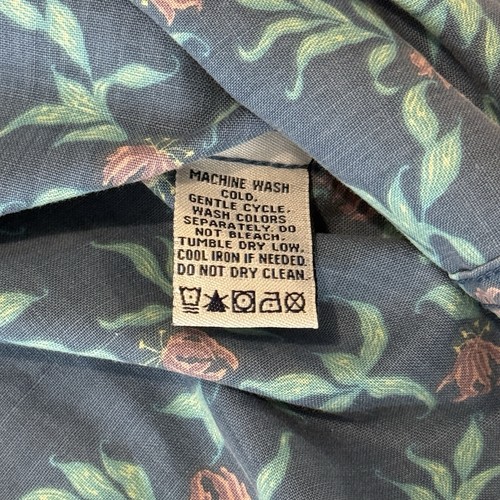 Reyn Spooner Hawaiian Shirt Diamond Lilly Limited Issue Blue Size M Tailored Fit - Picture 7 of 10