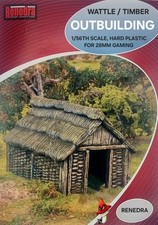 Wattle / Timber Outbuilding 28mm 1/56 Scale  RENEDRA RNWT Scenery 