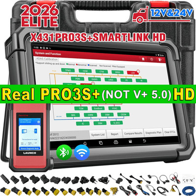 2026 LAUNCH X431 PRO3S+HDIII OBD2 KFZ Diagnosegerät mit Smartlink HD für 24V LKW