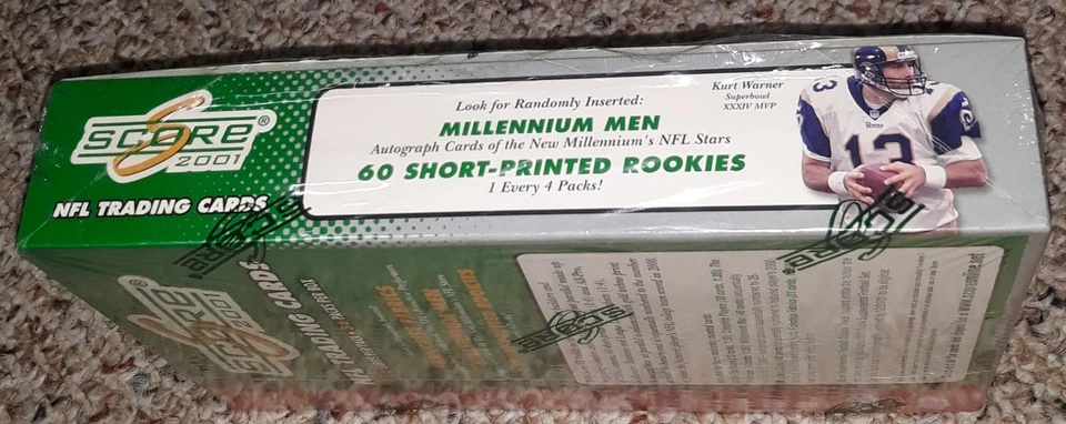 2001 Score Football Factory Sealed Box 36-Packs Drew Brees RC Rookie Card RARE - Image 2 of 4