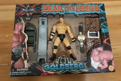 WCW WWE Bill Goldberg Actionfigur Set -Fear The Spear- 1999 mit OVP