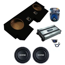 10" Slim Subwoofer 4Ohm w/ Sub Amp and Dual Sub Box