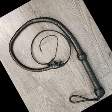 3-Foot Indiana Jones-Style Bullwhip | Handmade 8-Plait Genuine Leather