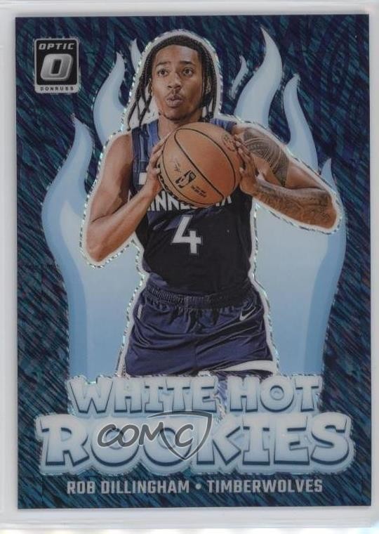 2024 Donruss Optic White Hot Rookies Purple Shimmer Prizm Rob Dillingham #8 RC