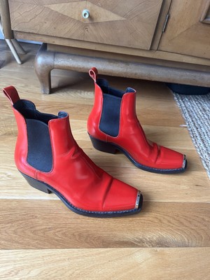 Raf Simons for Calvin Klein 205W39NYC Leather Boots
