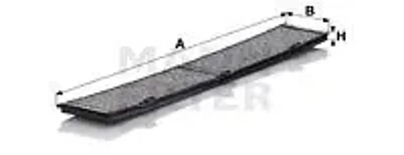 Cabin filter Eng.compart. middle, below plenum chamber cover CUK 8430 for ALPINA