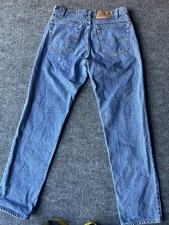 Vintage Levi's 506 Jeans Men's W34 x L32 Light Blue USA Made Slim Straight