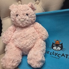 Jellycat Leola Bear Large 14 Inch Pink Plush Teddy Bear NWT