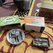 Lot de plus de 20 plumes métal avec boîtes Henry et Baignol & Farjon