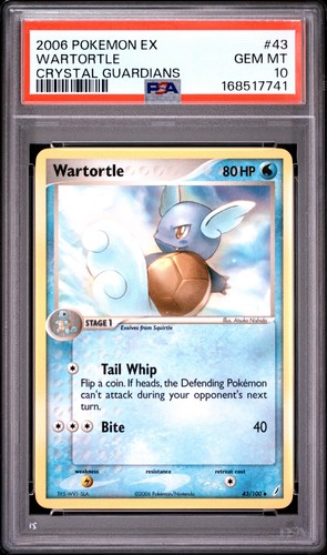 Wartortle graded PSA 10 for sale on eBay