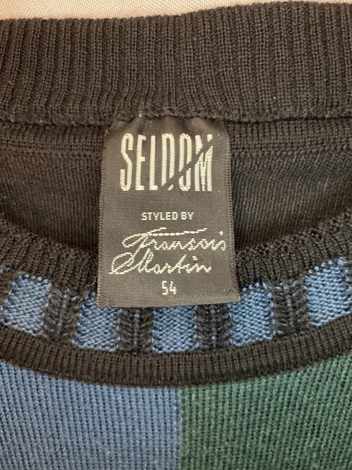 Vintage selten gestylt von François Martin Herren Pullover Gr. 54/XL - Bild 2 von 4