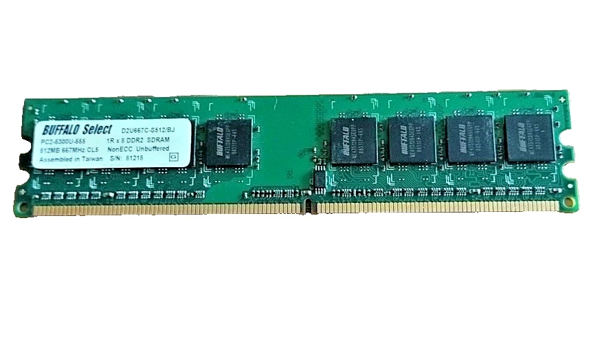 メモリー BUFFALO AN133-A512M 512MB SDRAM ACP-EP Memory 512MB PC133 168-PIN SDRAM DIMM (MAC and PC) : Amazon