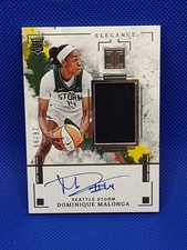 2025 WNBA Impeccable Dominique Malonga Elegance Rookie Patch Auto 26/99.