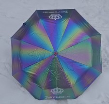 Juicy Couture Holographic Automatic Open Umbrella With Cover Rare