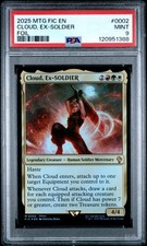 Cloud, EX-Soldier #0002 2025 Magic MTG Final Fantasy Commander Foil PSA 9
