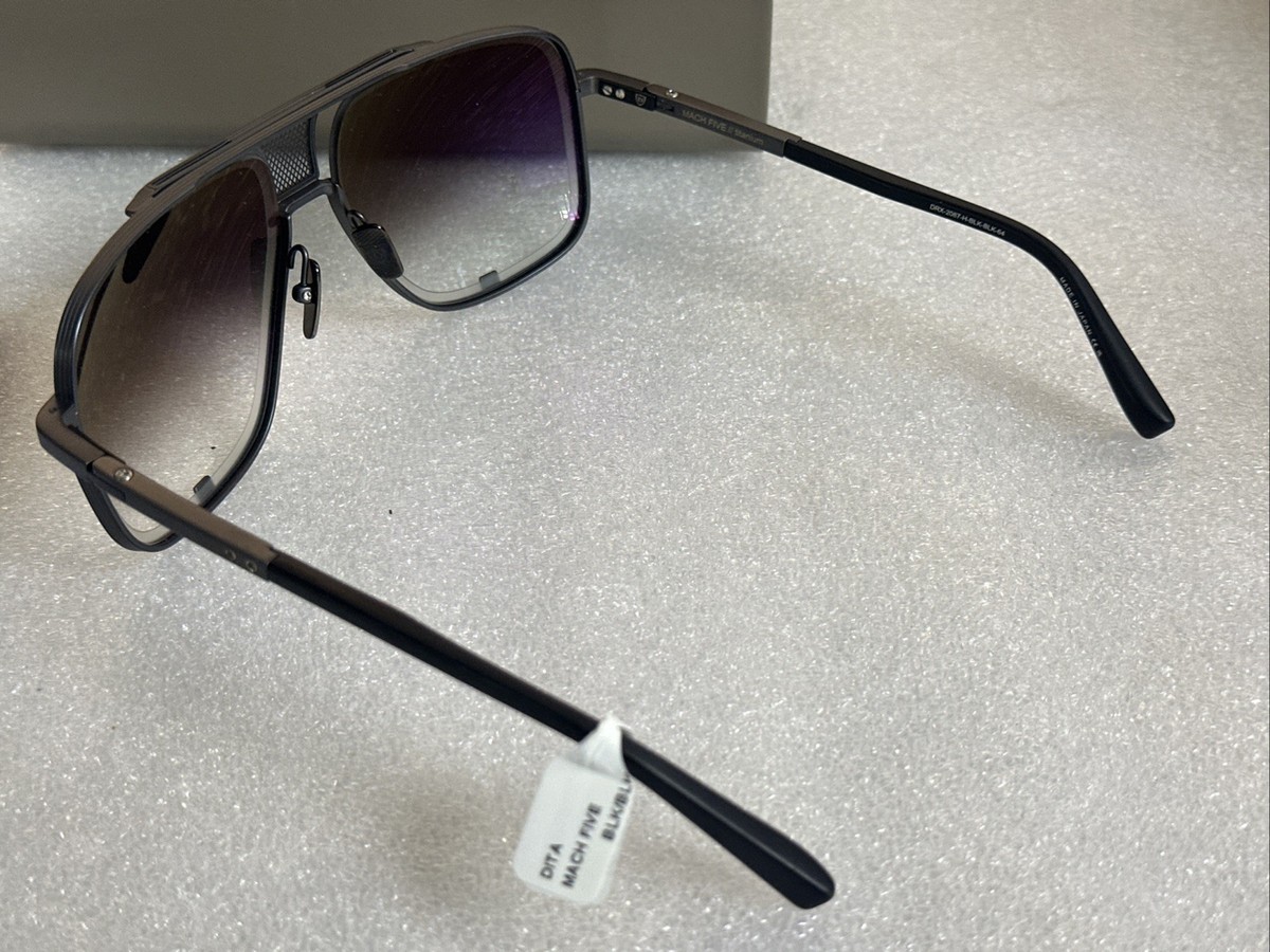 DITA Mach-Five Men's Square Sunglasses - Black (DRX-2087-H DITA Mach-Five Men's Square Sunglasses - Black (DRX-2087-H