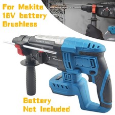 For Makita 18V Battery Cordless Brushless Hammer SDS Plus Rotary Drill Tool New