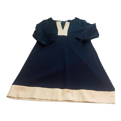Women s Sara Campbell, Navy Color block Shift Dress Size XL 