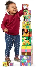 New Melissa & Doug Deluxe 10 Piece Alphabet Nesting and Stacking Blocks Learning