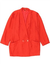 YOUR SIXTH SENSE Womens Oversized Longline Blazer Jacket EU 38 Medium Red BZ03