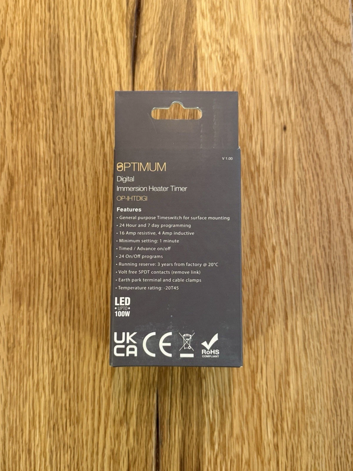 Tower Optimum OP-IHTDIGI Digital Immersion Heater Timer Controller - Brand New 3