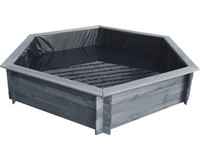 Hochteich Promadino Miniteich 6Eck-Hochteich , Grau Mit Teichfolie 222 X 192 X 4