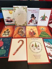 18 Traditional & Whimsical Assortment CHRISTMAS 🎄GREETING Cards W/ Envelopes