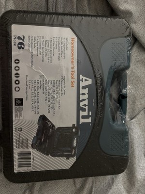 Anvil 76-Piece SAE And Metric Homeowners Tool Kit With Case