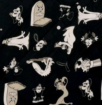 Retro 1930s Fleischer Bimbo Ghost Cartoon Mens Button-Up Shirt 4XL Betty Boop