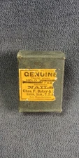 1900s Charles F Baker Co Boston Massachusetts Hold Fast Cobbler Shoe Nail Box