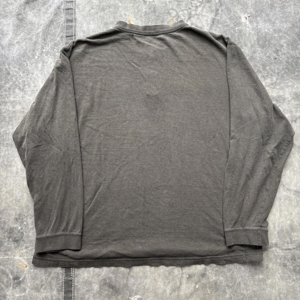 Vintage 90s Y2K Olive Moss Green Grunge Skater Henley Shirt | eBay