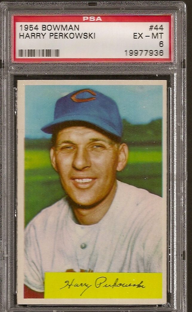 1954 Bowman Set # 44 Harry Perkowski PSA 6