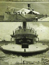 MONITOR MIANTONOMOH 1888 Brooklyn Navy Yard Art Print Matted