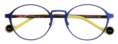 Lunettes De Vue Aviateur Rondes WOOW - Monture Métal Jaune Marron - Taille 48 - Neuf Avec étiquettes