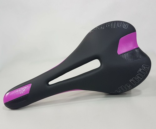 Selle Italia SLS Lady Flow Manganese Rail Bicycle Saddle Black Purple | eBay