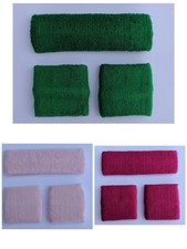 1 set 3-Pcs Cotton Sweatbands Headband  Wristband,High Quality,US Seller,Sports