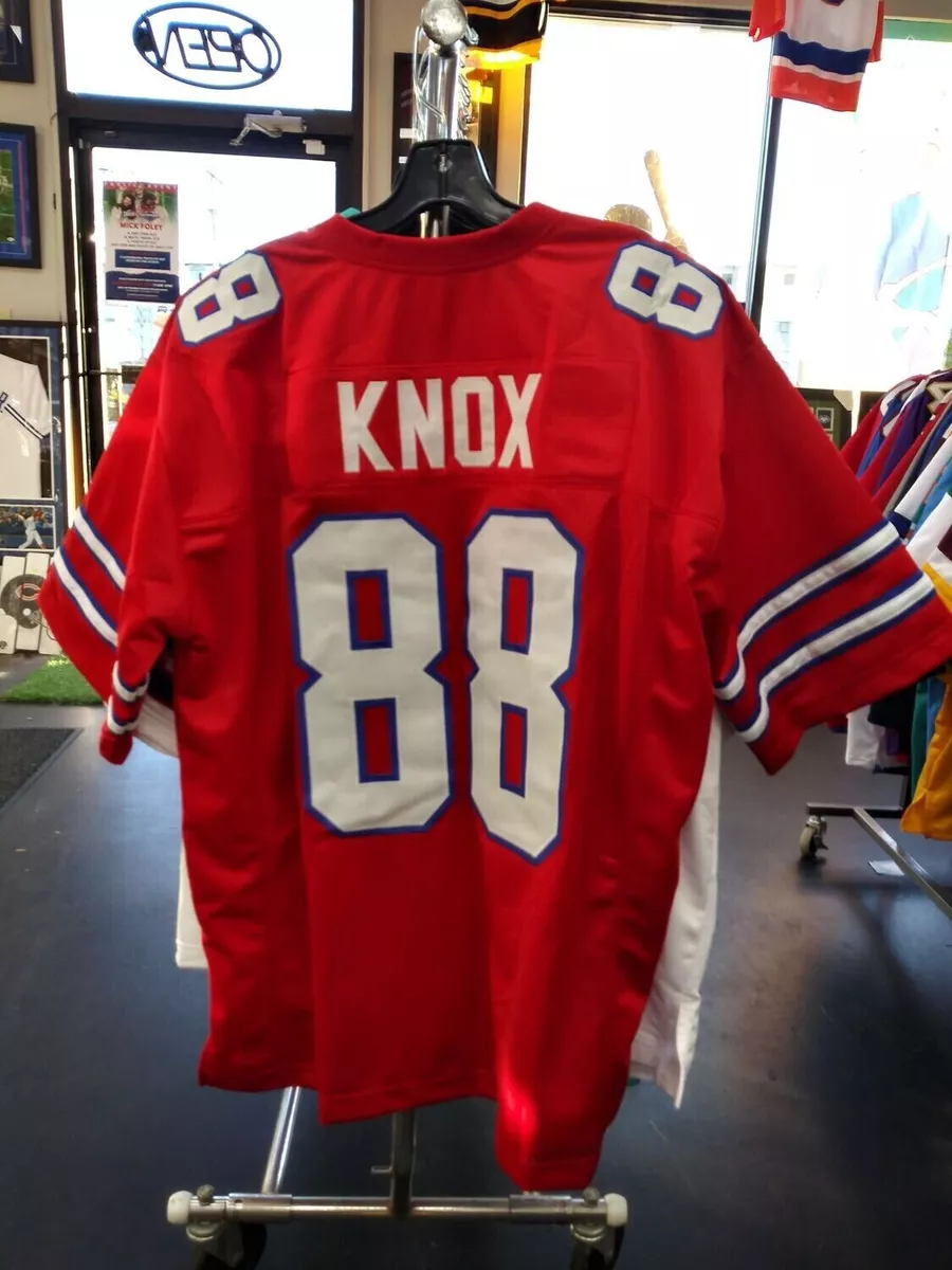 DAWSON KNOX BILLS SEWN STITCHED RED JERSEY SIZE MENS XL eBay