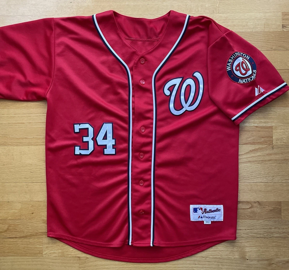 Majestic Athletic Authentic Washington Nationals Bryce Harper #34