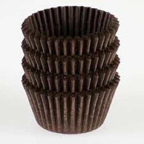 Patty Pans Muffin Cases Choc 500/Pk Cake Boards Cupcake Liners Boxes Baking Cups - image 2 of 2