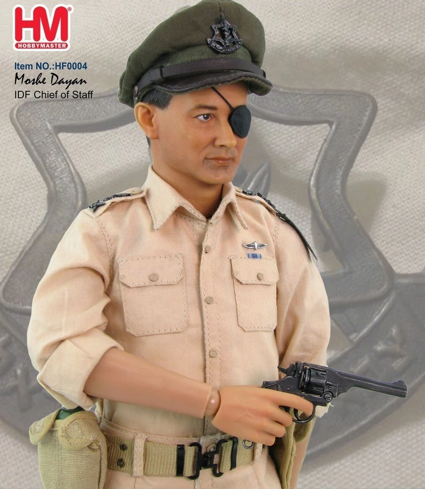 Boneco Hobby Master IDF Chief of Staff Moshe Dayan (1956) 1:6 - Imagem 3 de 4