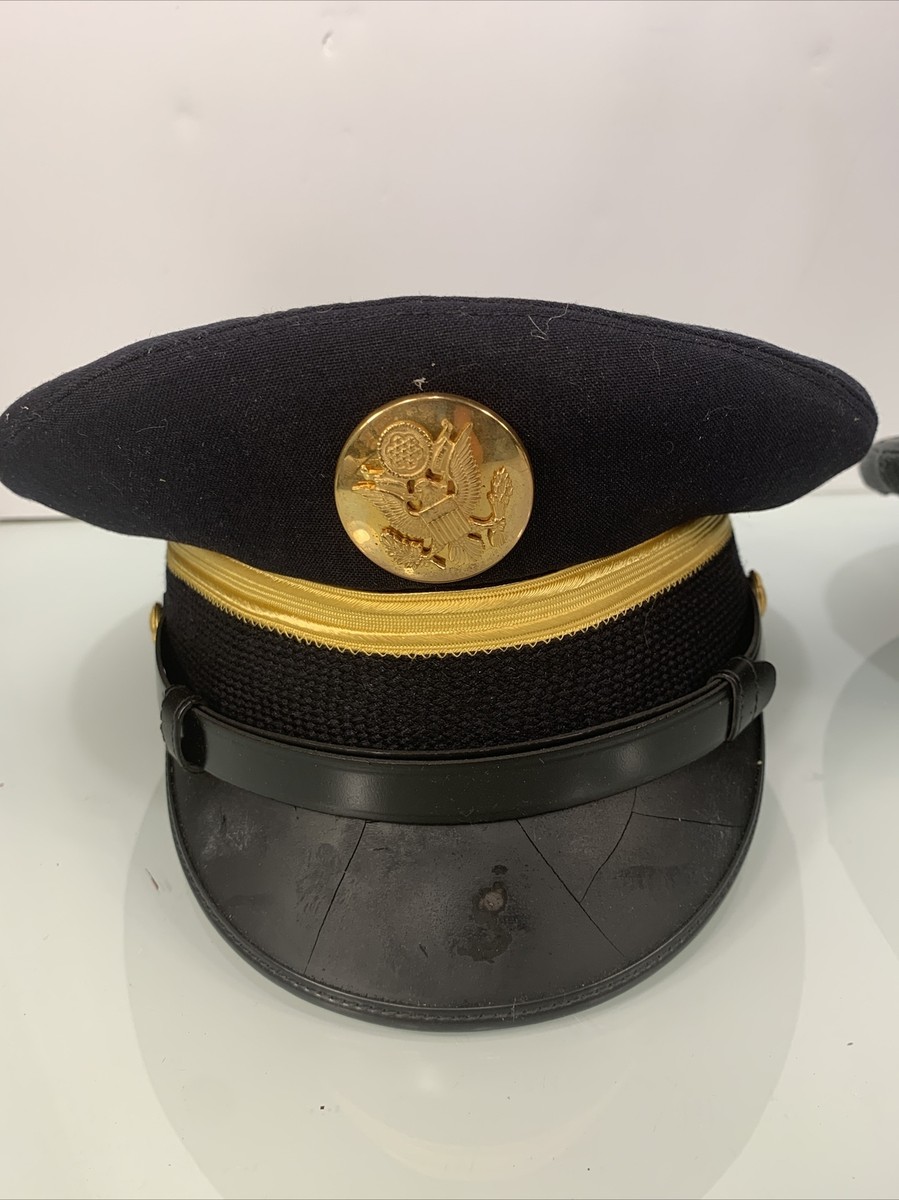 2- CAPS 1-VINTAGE ART CAPS NEW YORK MILITARY HEADWEAR NAVY HAT CAP