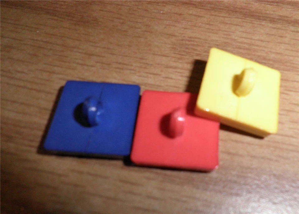 5 ABC BLOCKS BUTTONS Children's Baby shank button Plastic NEW - Image 2 of 2