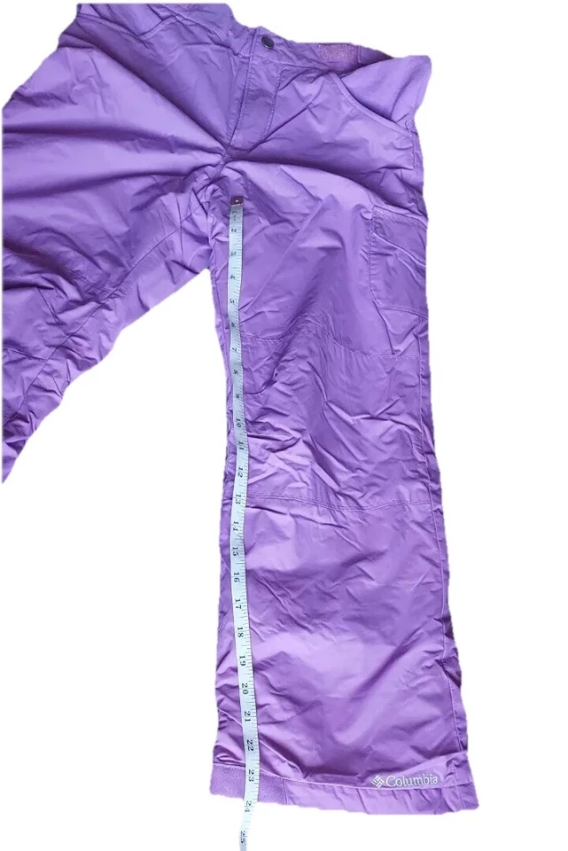 Columbia Pantalones Niñas Niños M Púrpura Impermeable Nieve Esquí Deporte Invierno Omni-Calor Foto 4 de 4