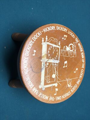 Hickory Dickory Dock Mouse Novelty Vintage Stool -  Pearline P&R Homecraft