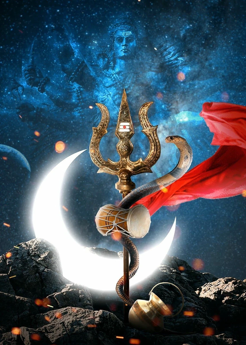 Trishul Lord Shiva Powerful Yantra Vortex Rite Powerful Ring SpeII ...