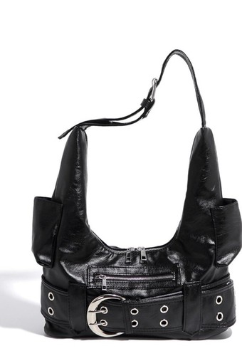Schultertasche Umhängetasche Tasche Lederoptik