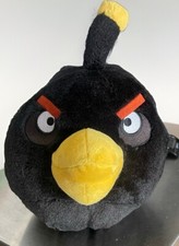 Angry Birds Black Bomb 10" Plush Stuffed Animal Commonwealth 2010 EUC