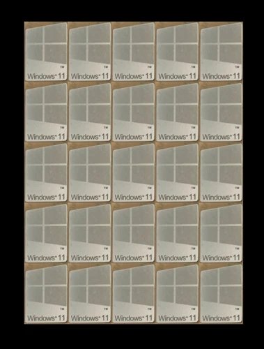 25 PCS Sticker for window 11 Badge Logo Decal Silver Chrome 16mm x 23mm USA Ship